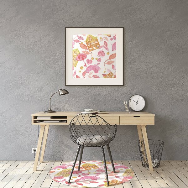 Tapis pour chaise de bureau Hippopotame