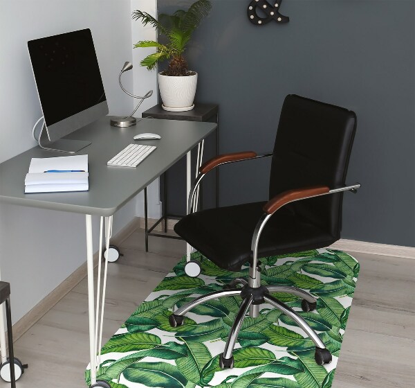 Tapis fauteuil bureau do biura Feuilles botaniques