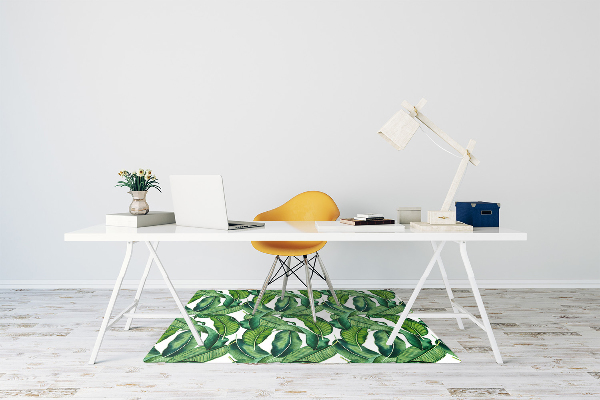Tapis fauteuil bureau do biura Feuilles botaniques