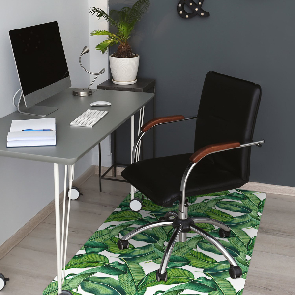 Tapis fauteuil bureau do biura Feuilles botaniques