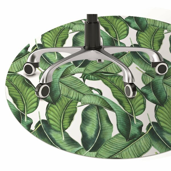 Tapis fauteuil bureau do biura Feuilles botaniques