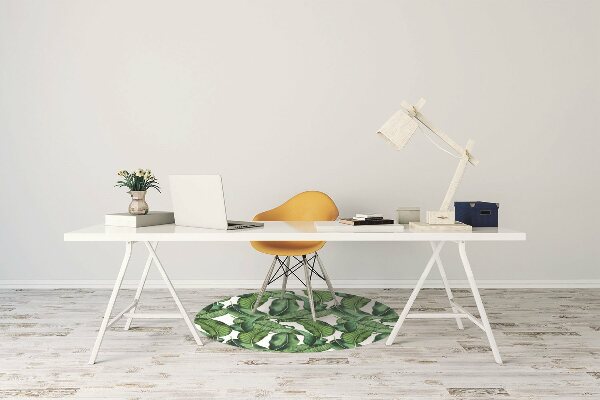 Tapis fauteuil bureau do biura Feuilles botaniques
