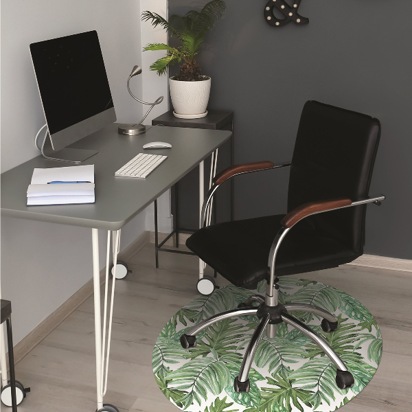 Tapis de chaise de bureau Jungle