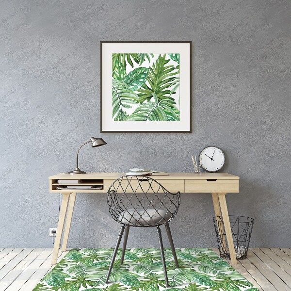 Tapis de chaise de bureau Jungle