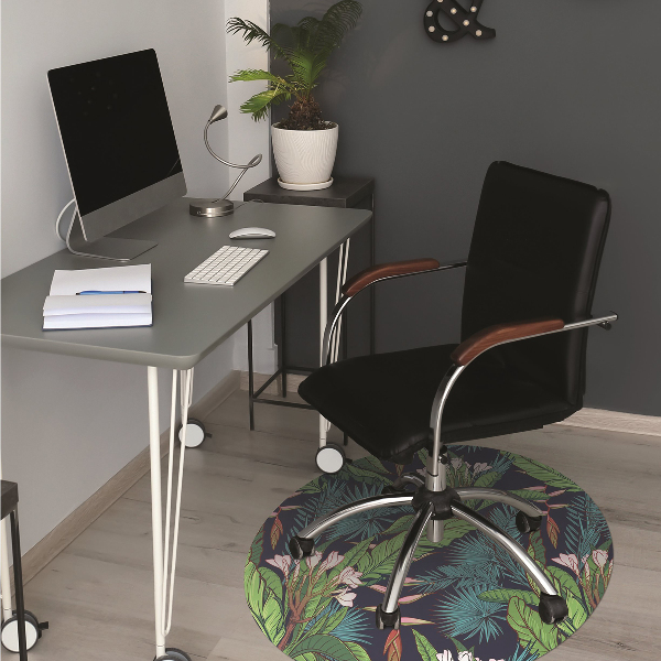 Tapis pour chaise de bureau Jungle tropicale