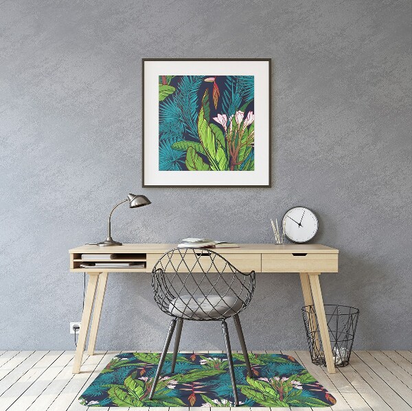 Tapis pour chaise de bureau Jungle tropicale
