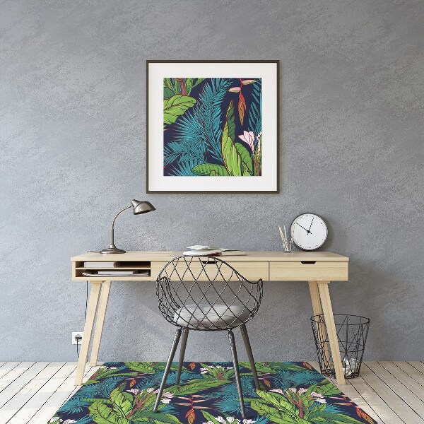 Tapis pour chaise de bureau Jungle tropicale