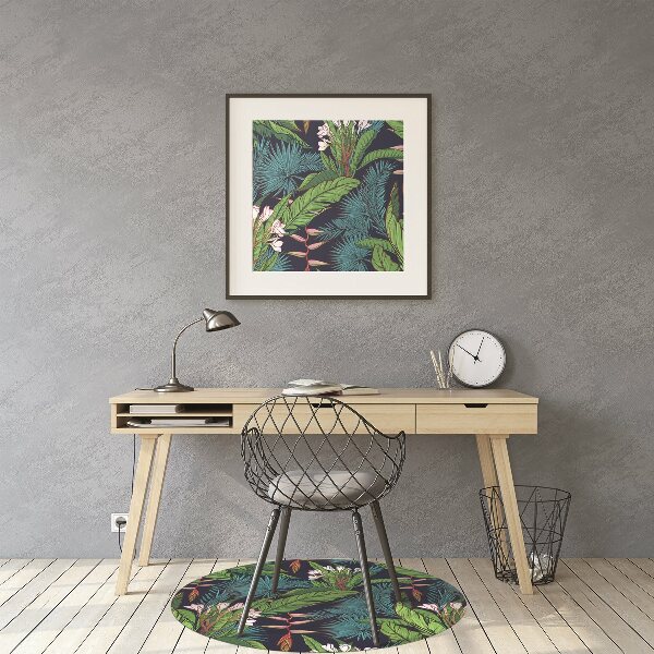 Tapis pour chaise de bureau Jungle tropicale