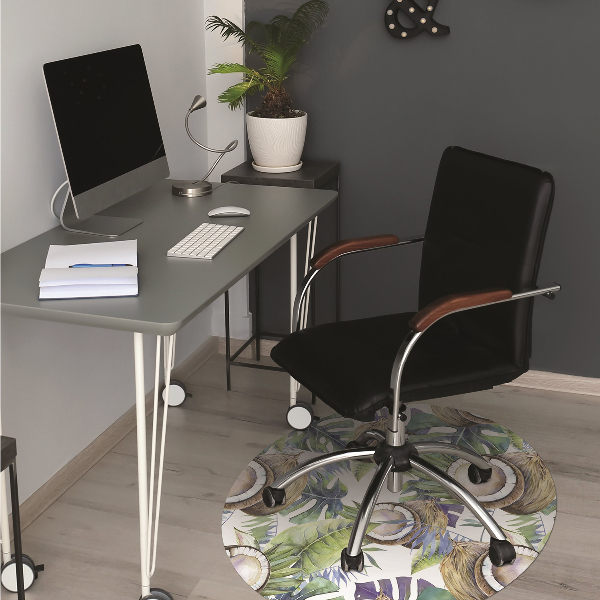 Tapis de chaise de bureau Noix de coco