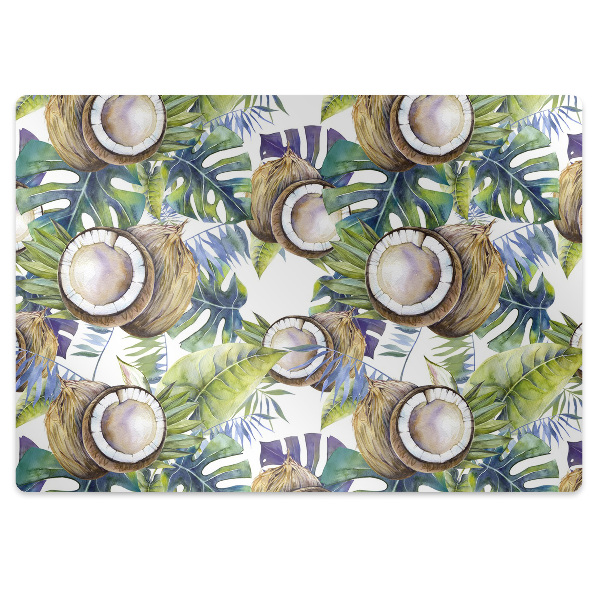 Tapis de chaise de bureau Noix de coco