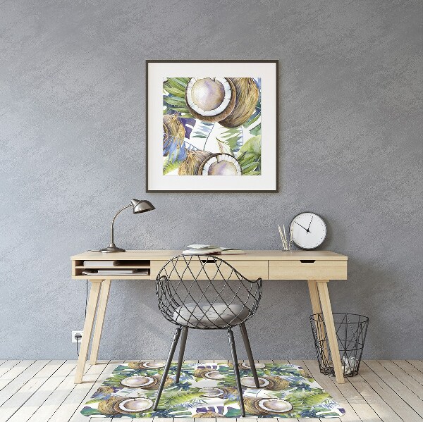 Tapis de chaise de bureau Noix de coco