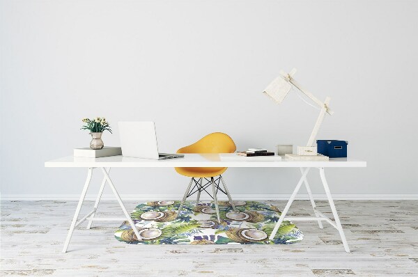 Tapis de chaise de bureau Noix de coco