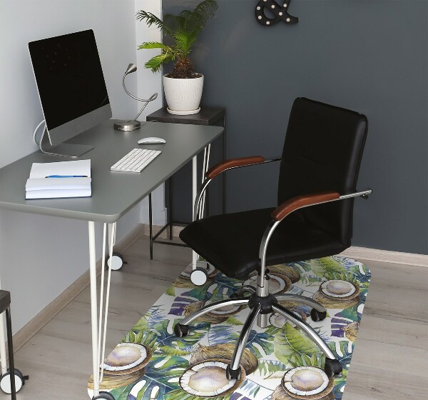 Tapis de chaise de bureau Noix de coco