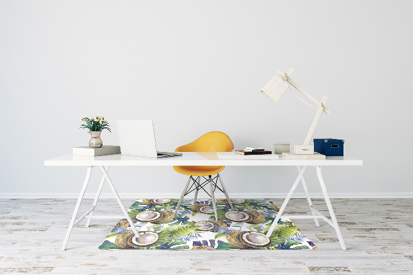 Tapis de chaise de bureau Noix de coco