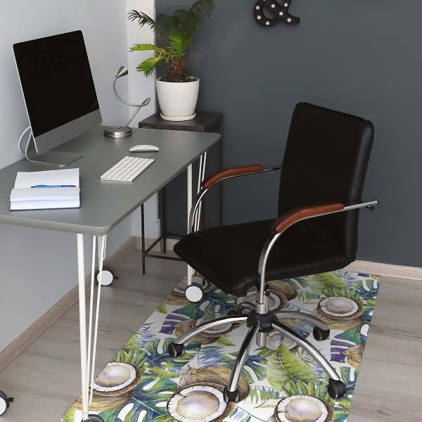 Tapis de chaise de bureau Noix de coco