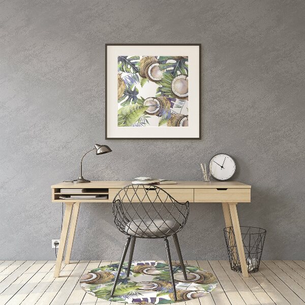 Tapis de chaise de bureau Noix de coco