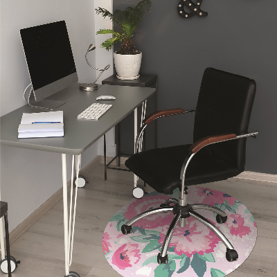 Tapis de chaise de bureau Fleurs