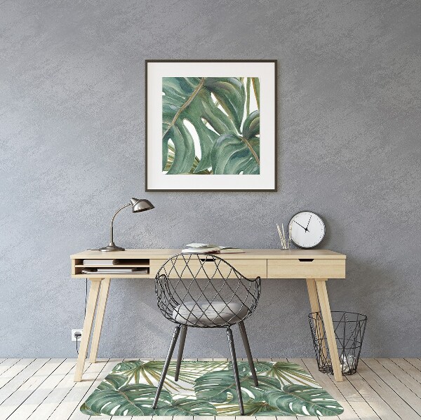 Tapis pour chaise de bureau Plantes exotiques