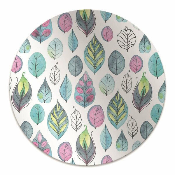 Tapis pour chaise de bureau Feuilles de dessin animé
