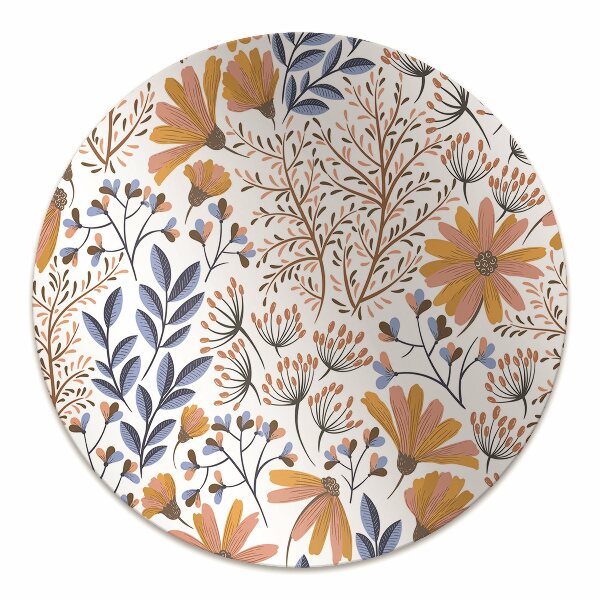 Tapis de chaise de bureau Fleurs peintes