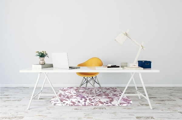 Tapis de chaise de bureau Oiseaux sur la branche