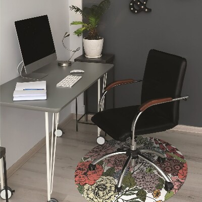 Tapis de chaise de bureau Fleurs d'automne