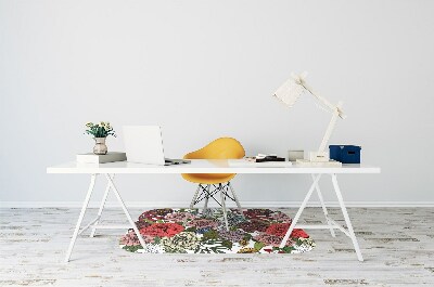 Tapis de chaise de bureau Fleurs d'automne