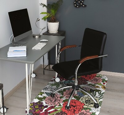 Tapis de chaise de bureau Fleurs d'automne