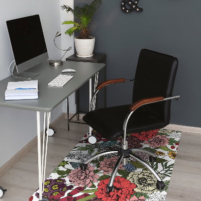 Tapis de chaise de bureau Fleurs d'automne