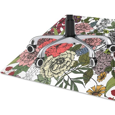 Tapis de chaise de bureau Fleurs d'automne