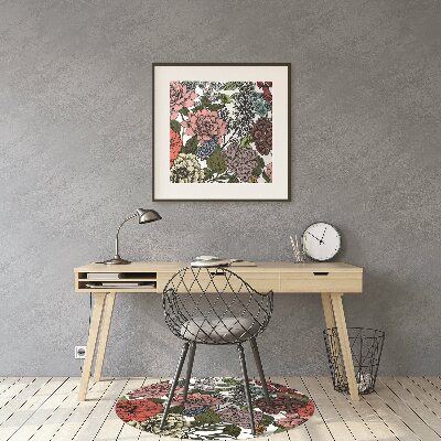 Tapis de chaise de bureau Fleurs d'automne