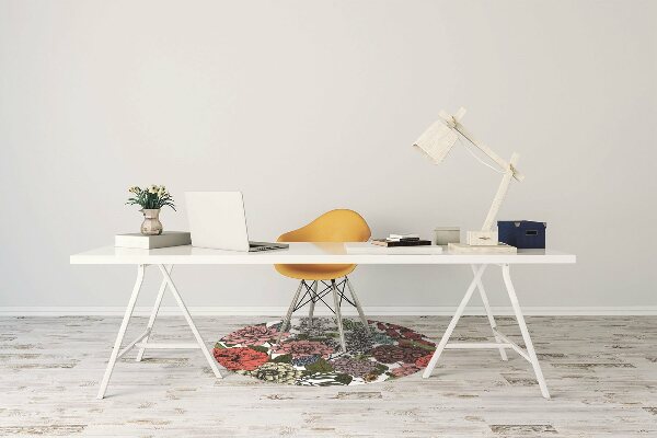 Tapis de chaise de bureau Fleurs d'automne