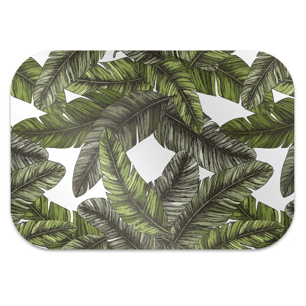 Tapis pour chaise de bureau Feuilles de la jungle
