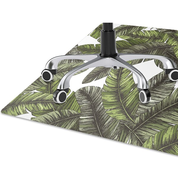 Tapis pour chaise de bureau Feuilles de la jungle
