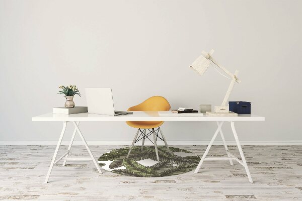 Tapis pour chaise de bureau Feuilles de la jungle