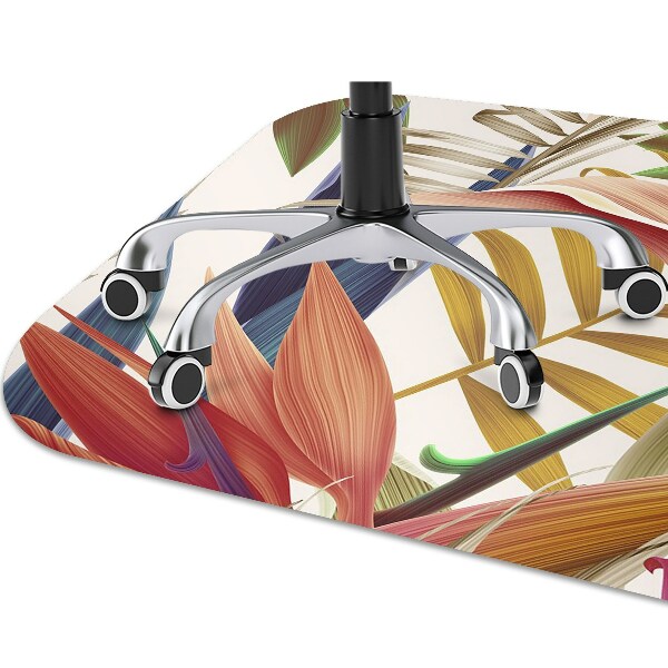 Tapis pour chaise de bureau Plantes tropicales