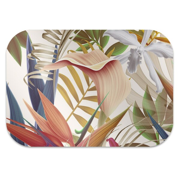 Tapis pour chaise de bureau Plantes tropicales