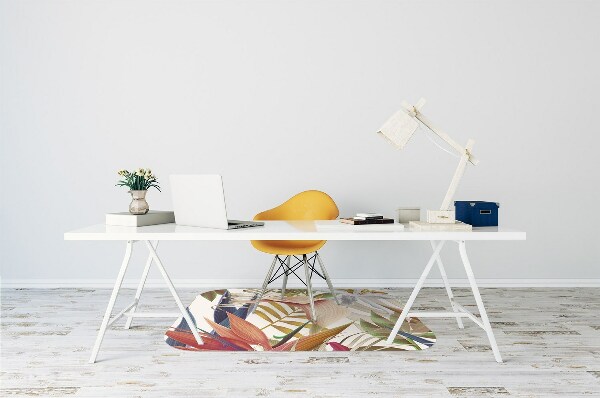 Tapis pour chaise de bureau Plantes tropicales