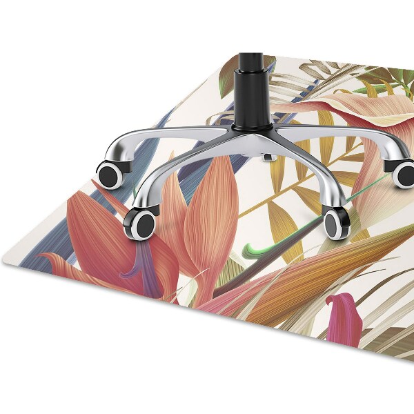 Tapis pour chaise de bureau Plantes tropicales
