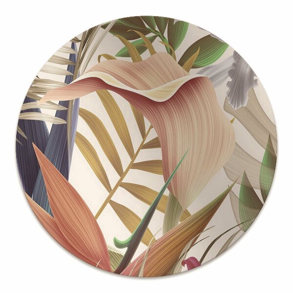 Tapis pour chaise de bureau Plantes tropicales
