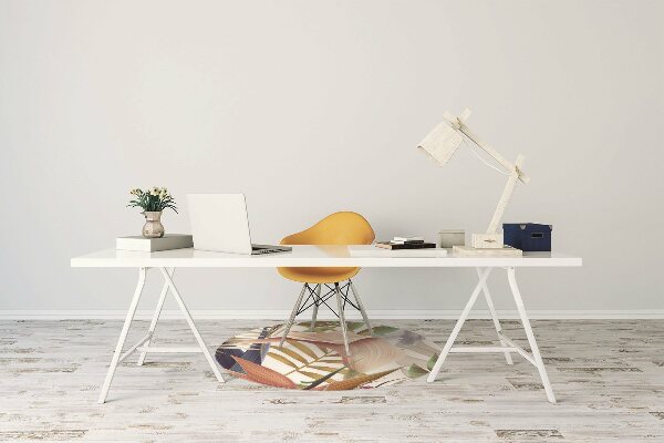 Tapis pour chaise de bureau Plantes tropicales