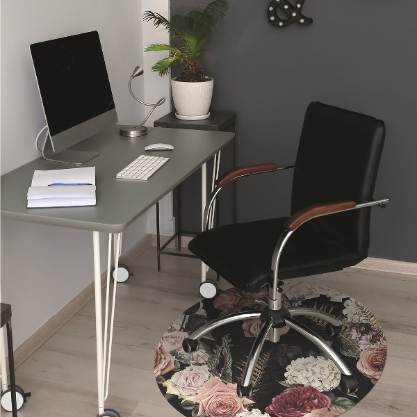 Tapis bureau Jardin foncé