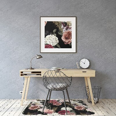 Tapis bureau Jardin foncé