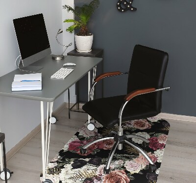 Tapis bureau Jardin foncé