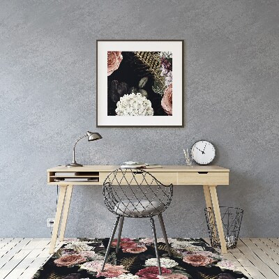 Tapis bureau Jardin foncé