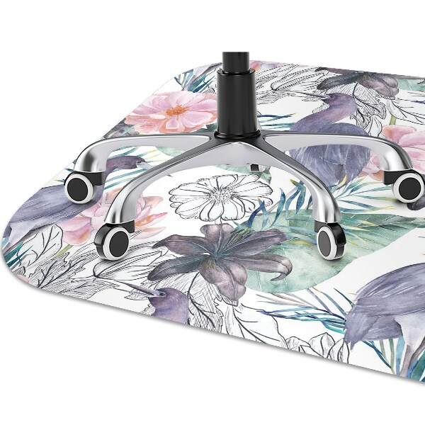 Tapis protège sol Oiseaux tropicaux