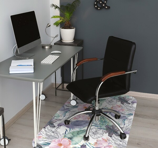 Tapis protège sol Oiseaux tropicaux