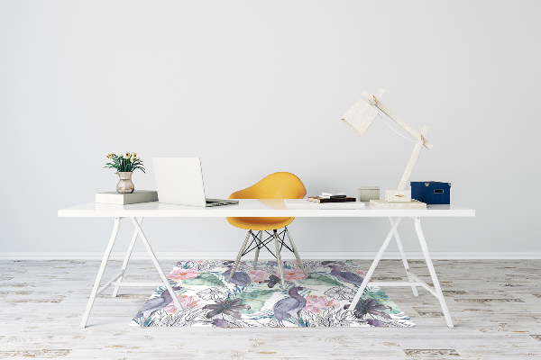 Tapis protège sol Oiseaux tropicaux