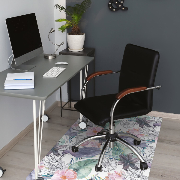 Tapis protège sol Oiseaux tropicaux