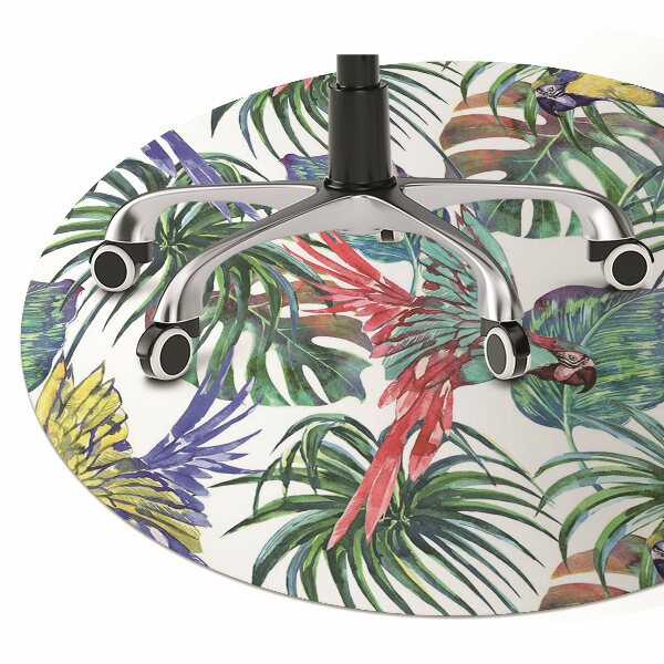 Tapis de chaise de bureau Perroquet